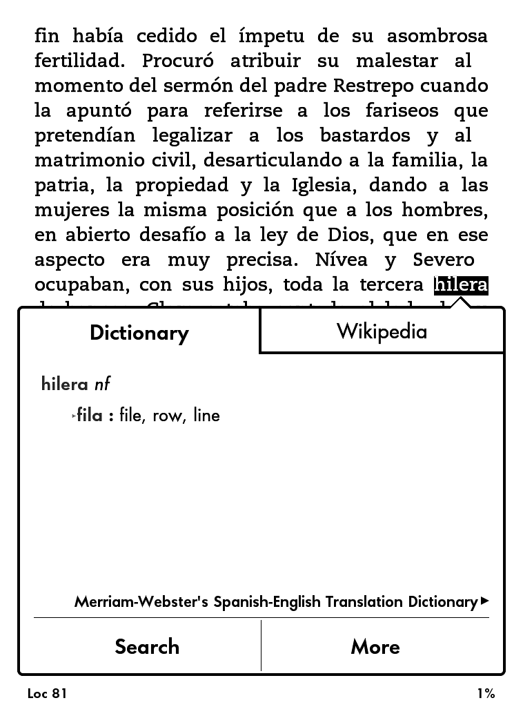 vocabulary bulider Kindle, karta słowa , definicje, użycie słowa, , karta książki Kindle, czytnik,e-book, ustawienia, słownik