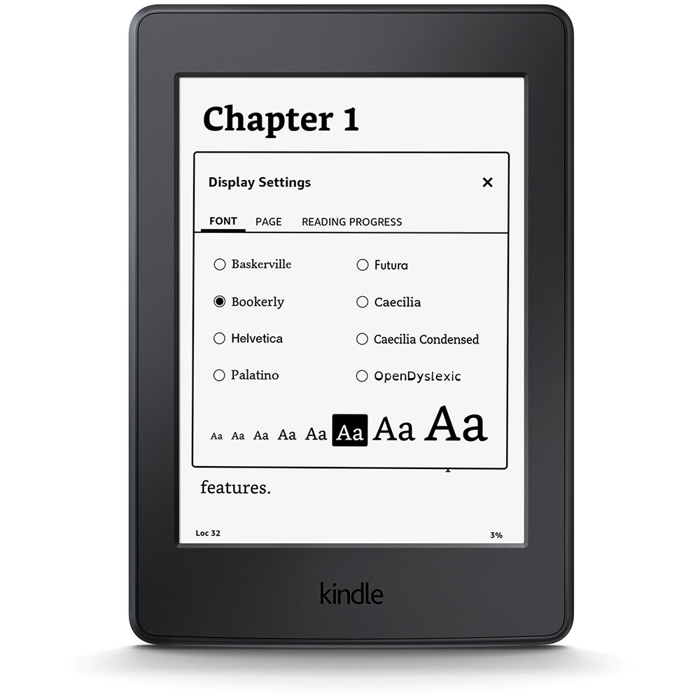 Zmiana orientacji Kindle, zmiana czcionki Kindle, Interlinia Kindle, marginesy Kindle, time to read, Page Flip, przypisy kindle, interlinia kindle