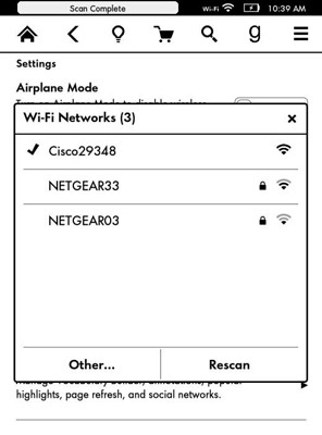 Internet Kindle, Wifi Kindle, 3G Kindle, Zasięg Kindle, Sieć bezprzewodowa Kindle