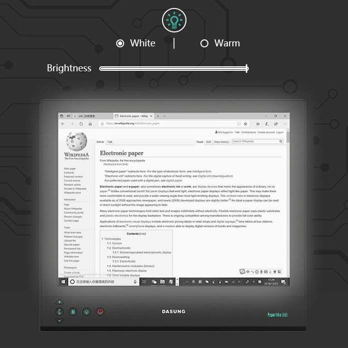 Dasung prezentuje monitor E-ink w wersji 13.3 cala z podświetleniem
