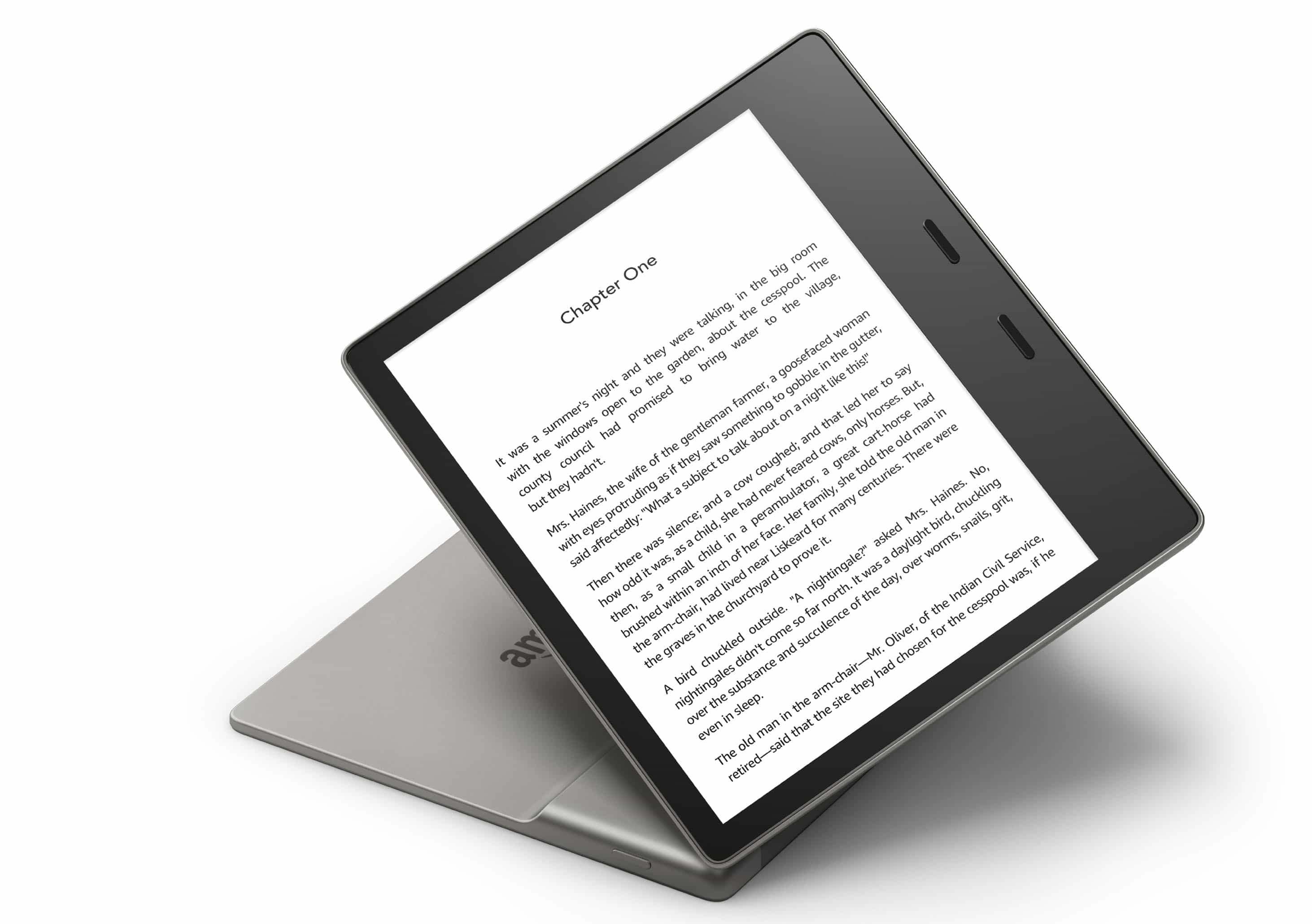 kindle oasis 3 - charakterystyczna asymetryczna budowa