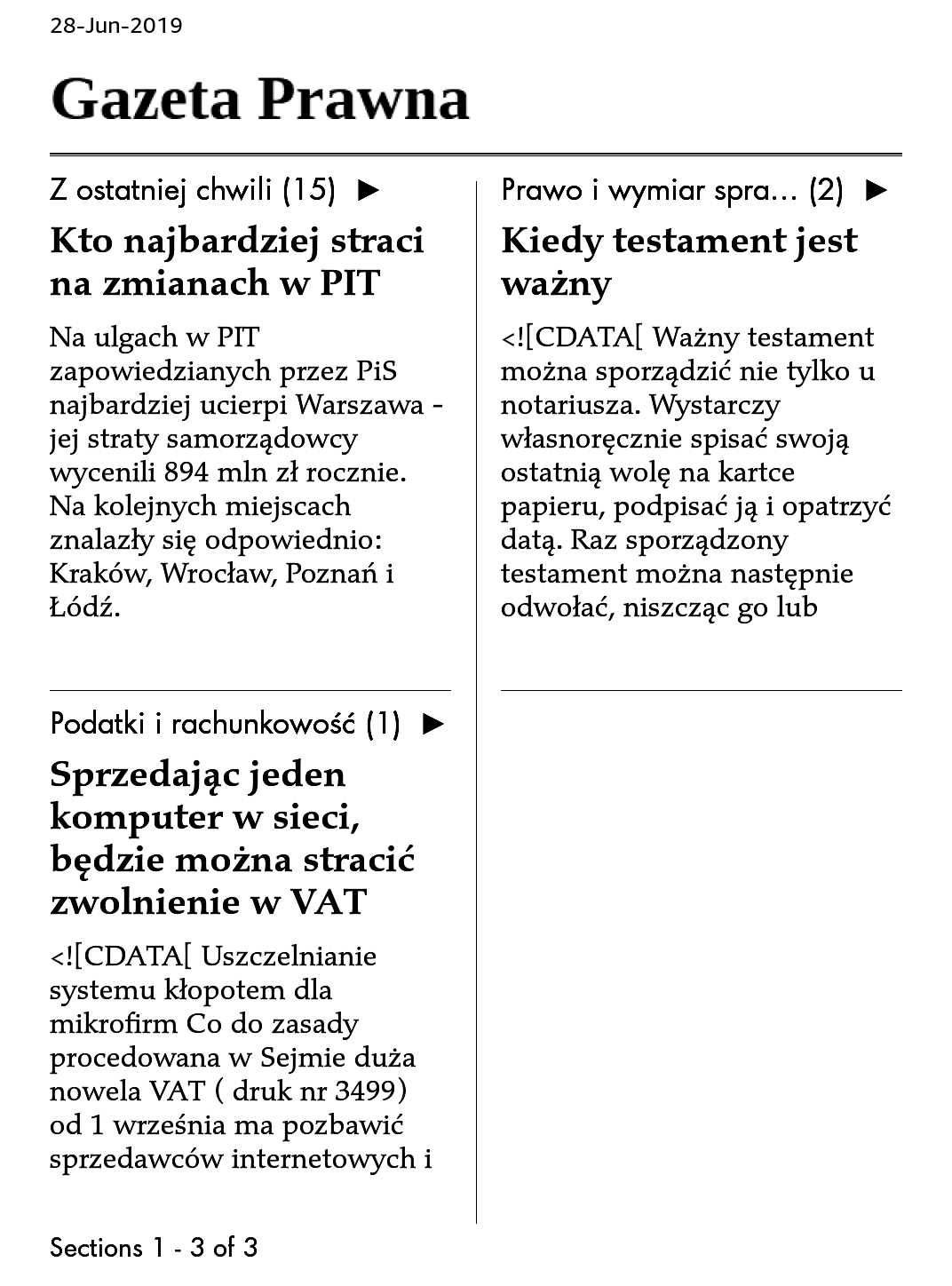 gazeta prawna na czytniku ebooków