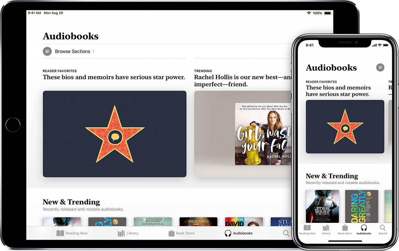Audiobooki w aplikacji Apple Books dla iPadów i iPhonów