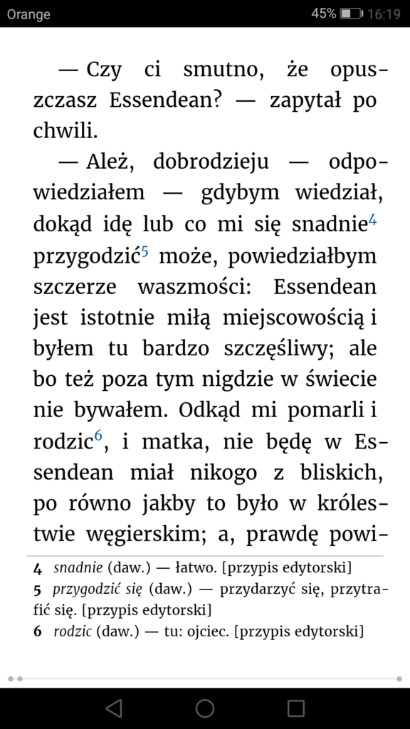 Tryb dzienny wyświetlania tekstu w ReadEra