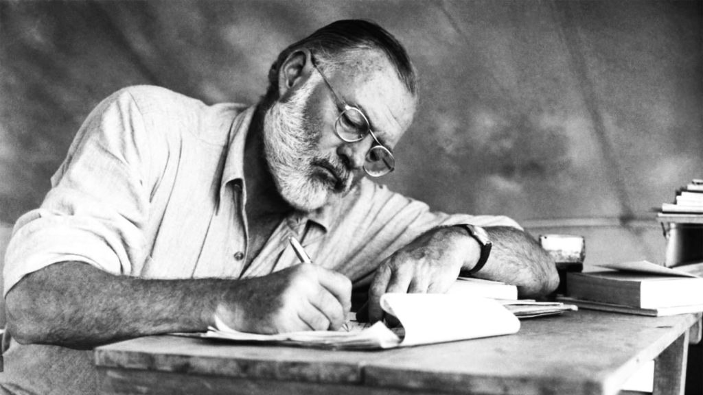 7 wskazówek dla początkujących pisarzy od Hemingwaya