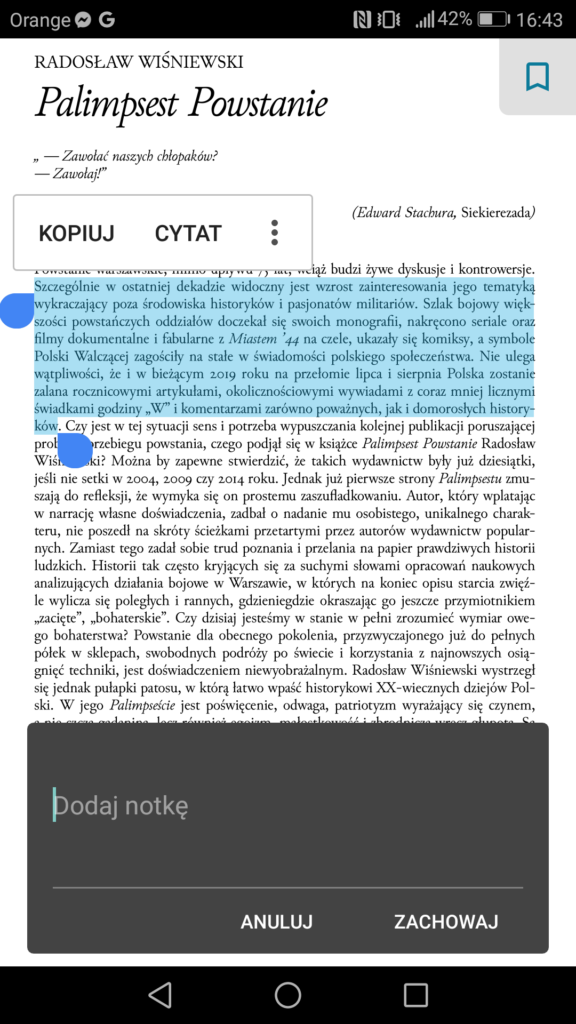 Dodawanie notatek w pliku PDF