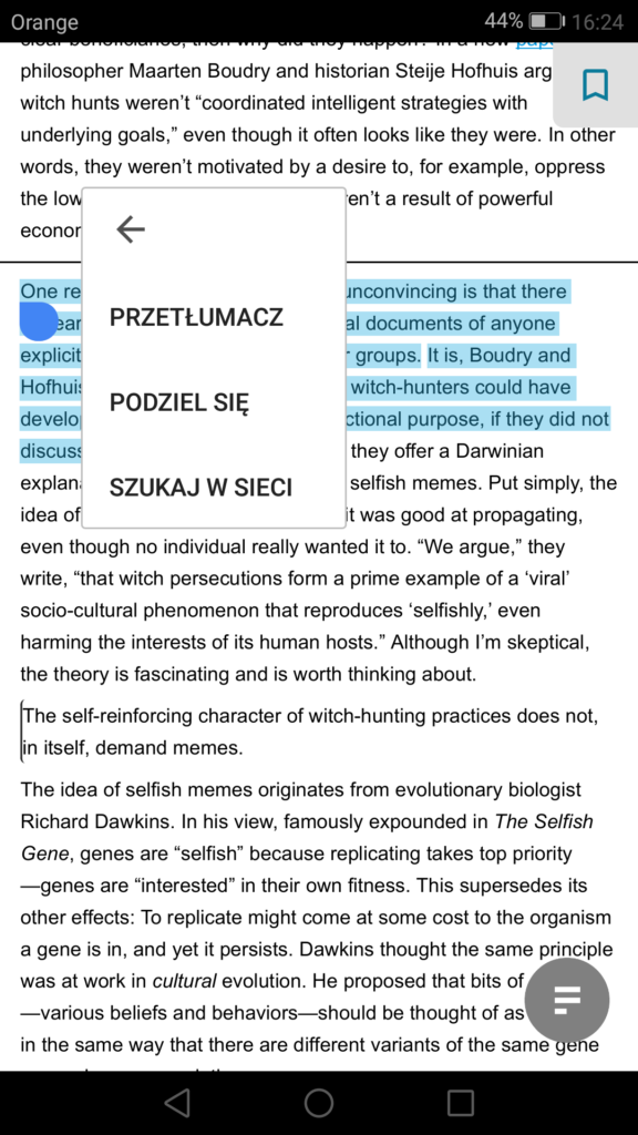 Tłumaczenie fragmentów tekstu za pomocą Google Translatora