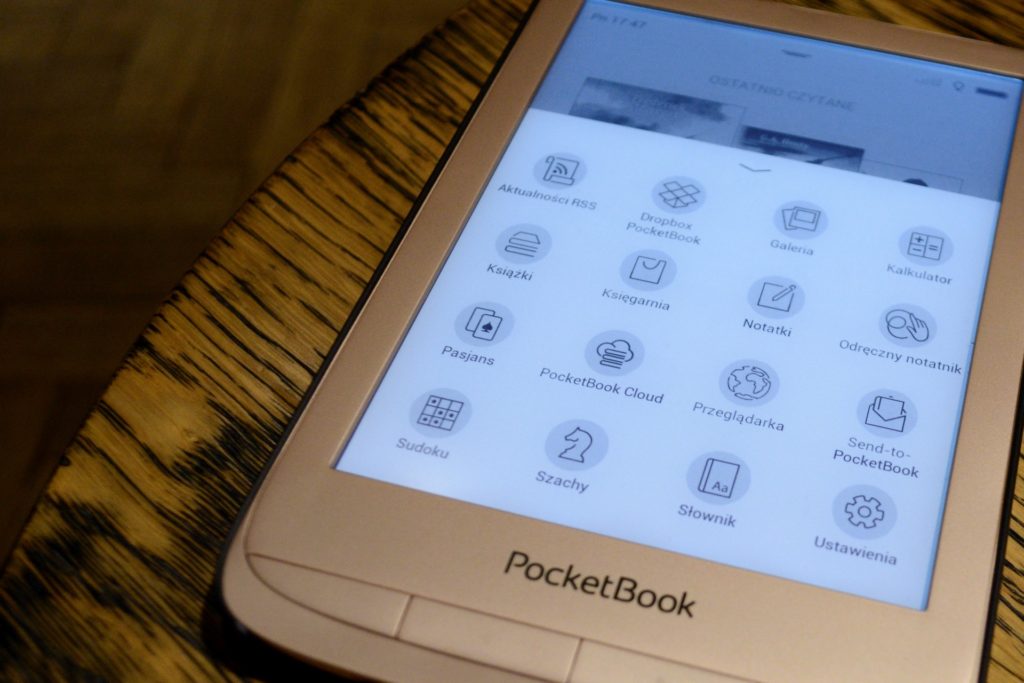 PocketBook Touch Lux 4 Gold (podświetlenie ekranu)