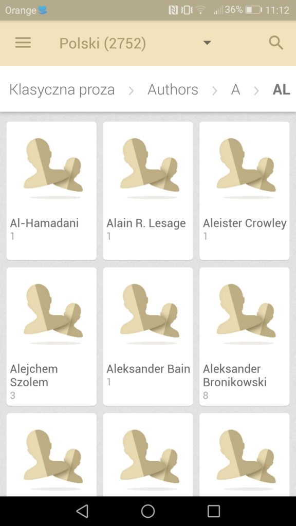 Podgląd darmowych ebooków do pobrania (litera A)