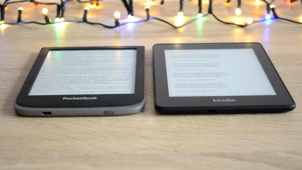 PocketBook Touch HD 3 vs Kindle Paperwhite 4 (design)