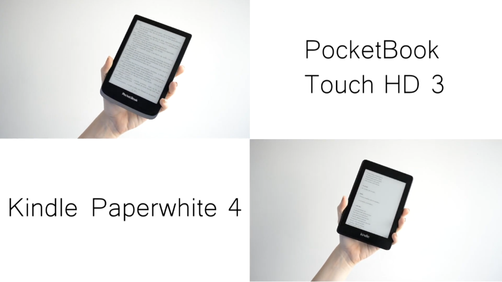 PocketBook Touch HD 3 vs Kindle Paperwhite 4 (porównanie czytników do 650 zł)