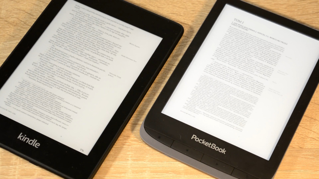 PocketBook Touch HD 3 vs Kindle Paperwhite 4 (obsługa plików PDF)