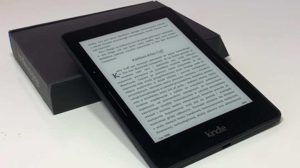 Kindle Voyage po wyjęciu z pudełka