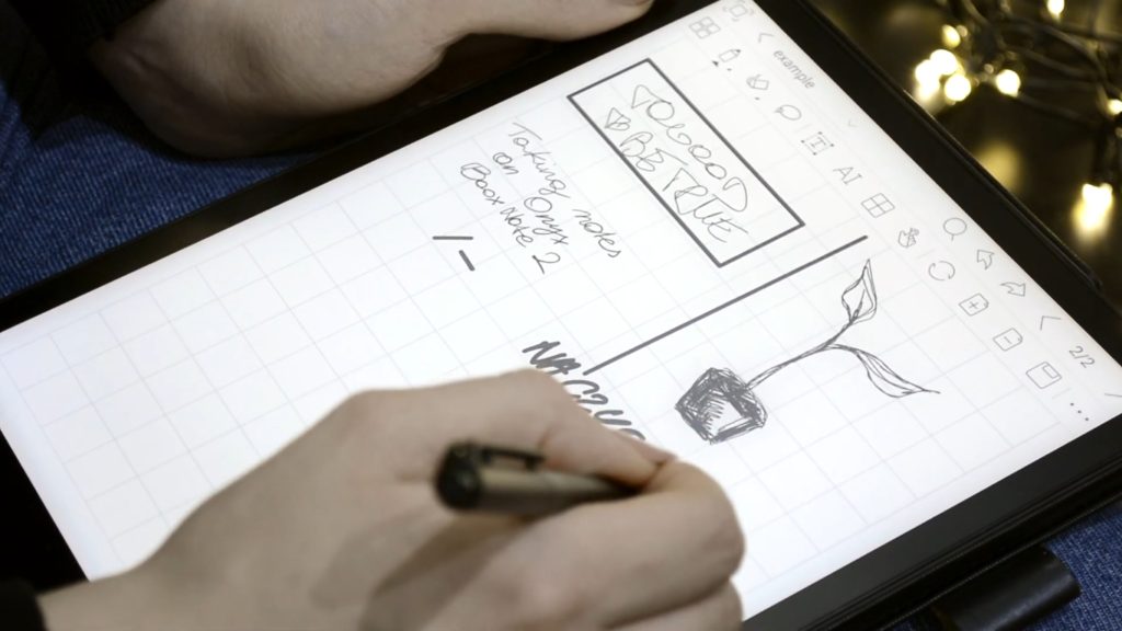 Rysowanie na czytniku Onyx Boox Note 2 