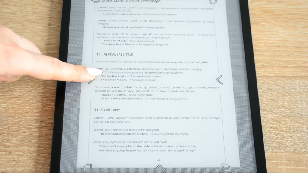 Przycinanie marginesów na czytniku PocketBook InkPad X