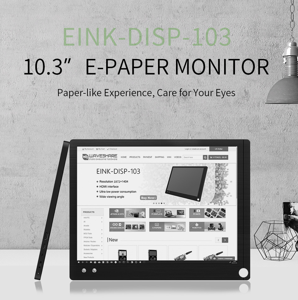 10.3-calowy monitor E Ink Waveshare