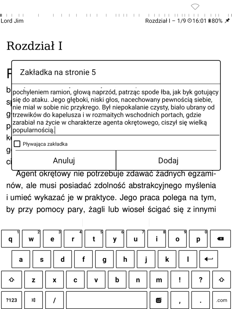 Dodawanie notatek w aplikacji Librera