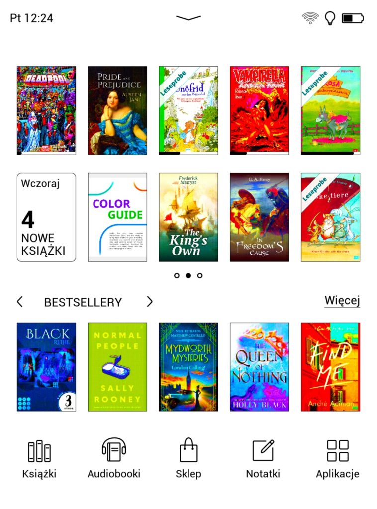 Księgarnia z ebookami na PocketBooku Color