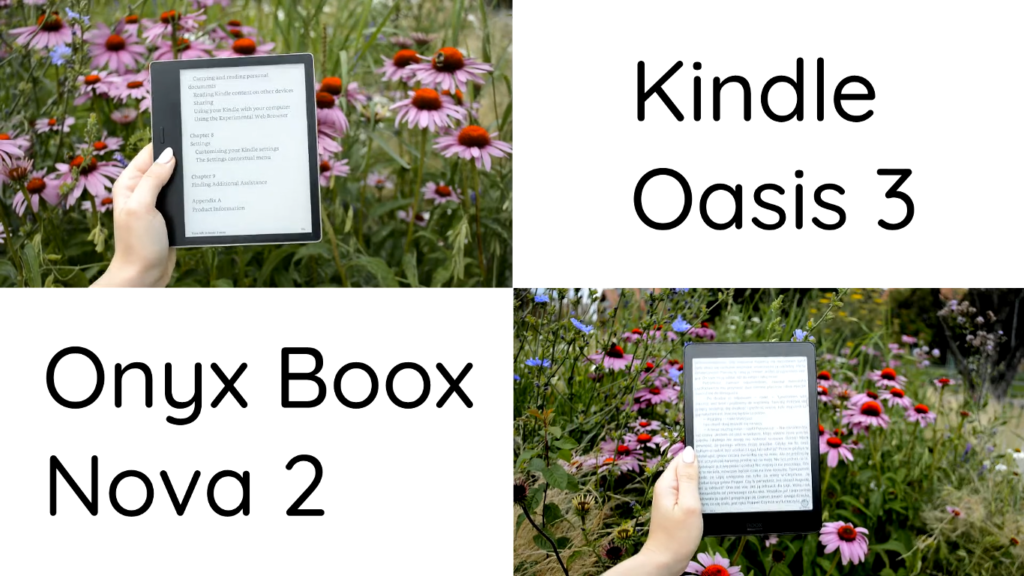Kindle Oasis 3 vs Onyx Boox Nova 2 [porównanie dużych czytników ebooków]