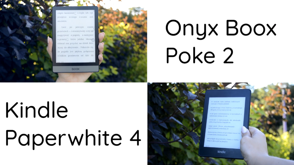 Kindle Paperwhite 4 vs Onyx Boox Poke 2 (porównanie 6-calowych czytników ebooków)