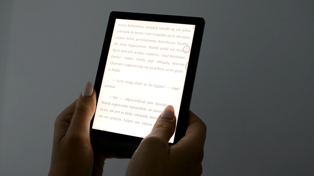 Podświetlenie ekranu na Kindle Paperwhite 4