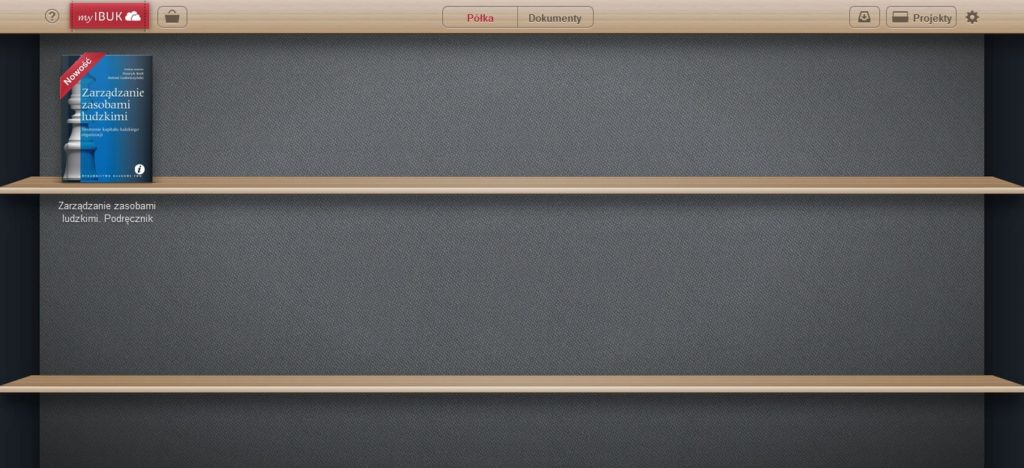 Wirtualna półka z książkami w serwisie IBUK
