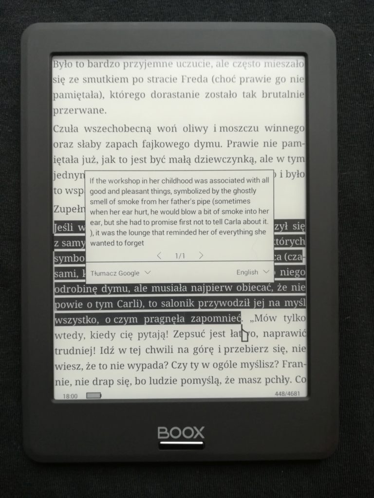 Korzystanie ze słownika na czytniku Onyx Boox Viking