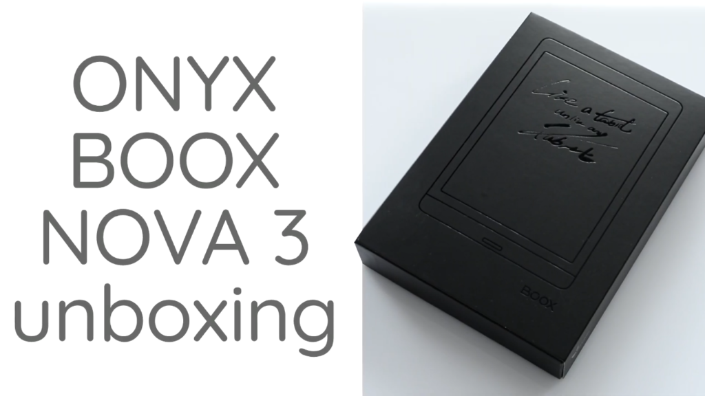 Unboxing czytnika Onyx Boox Nova 3