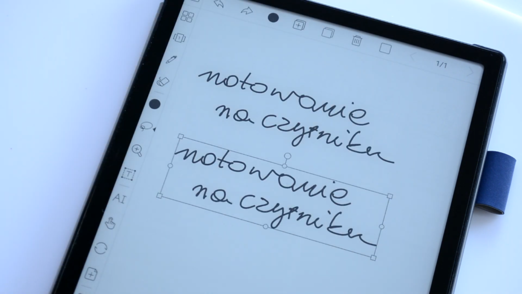 Robienie notatek na czytniku Onyx Boox Note 3