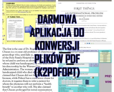 DARMOWA APLIKACJA DO KONWERSJI PLIKÓW PDF (K2PDFOPT)