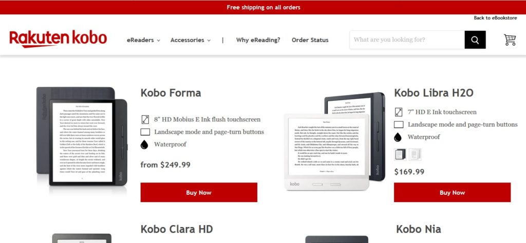 Kolorowy czytnik ebooków w ofercie Kobo?