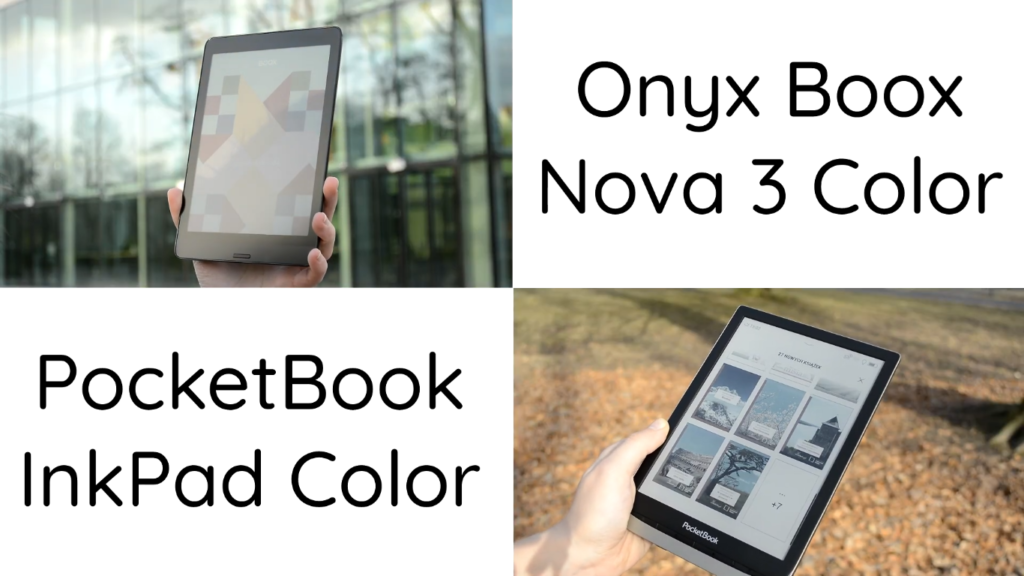 Porównanie kolorowych czytników ebooków [PocketBook InkPad Color vs. Onyx Boox Nova 3]