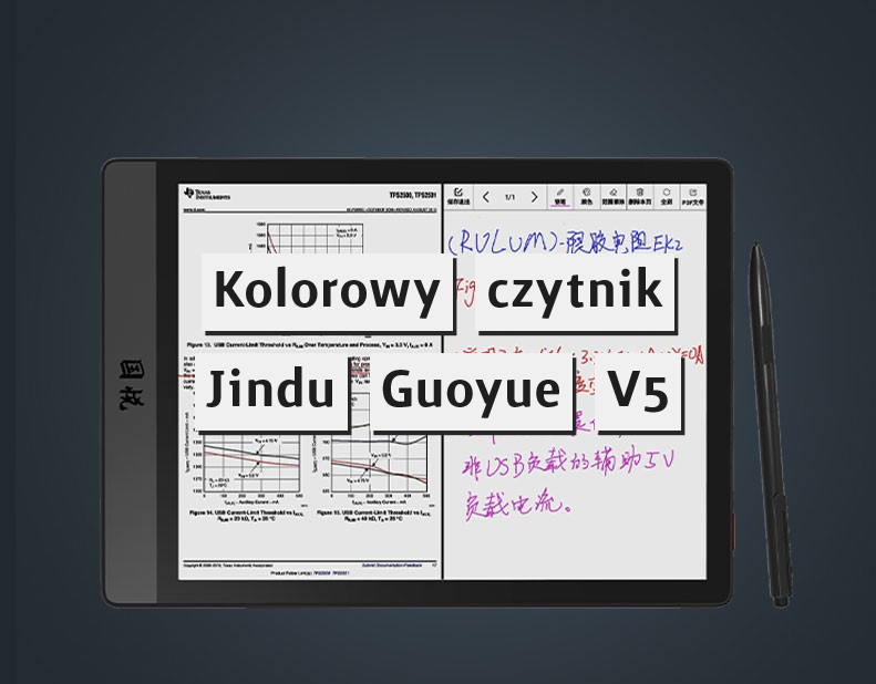 Kolorowy czytnik ebooków Jindu Guoyue V5