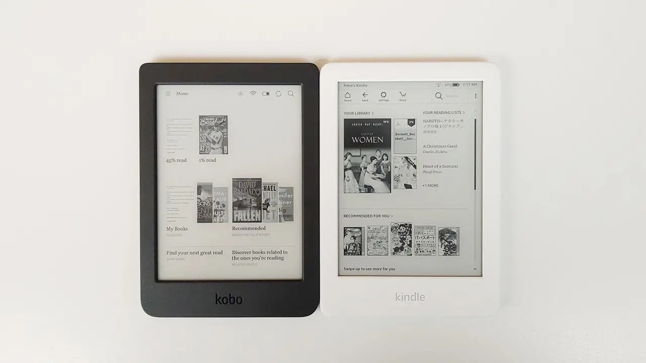 Kindle 10 vs Kobo Nia