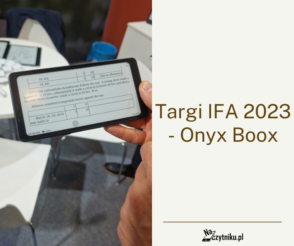 Targi IFA 2023 - Onyx Boox