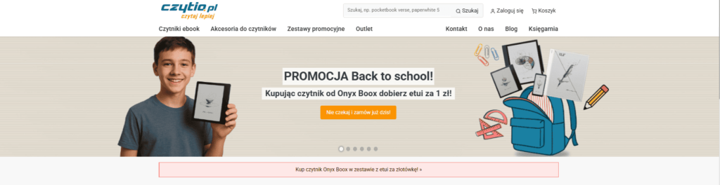 banner promocyjny na stronie czytio.pl 