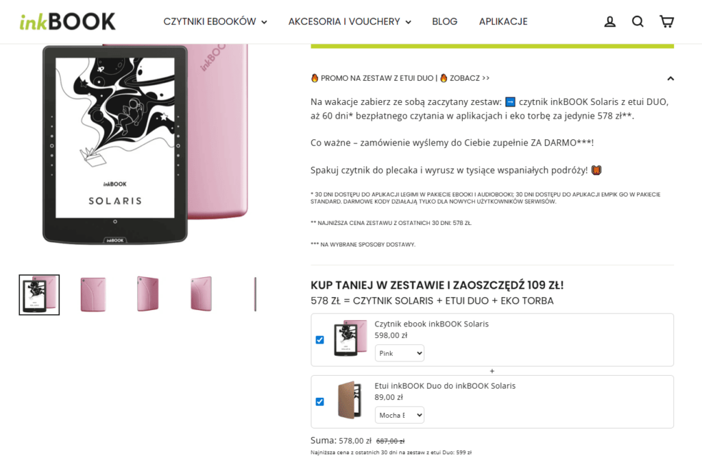 Promocja na stronie inkbook 