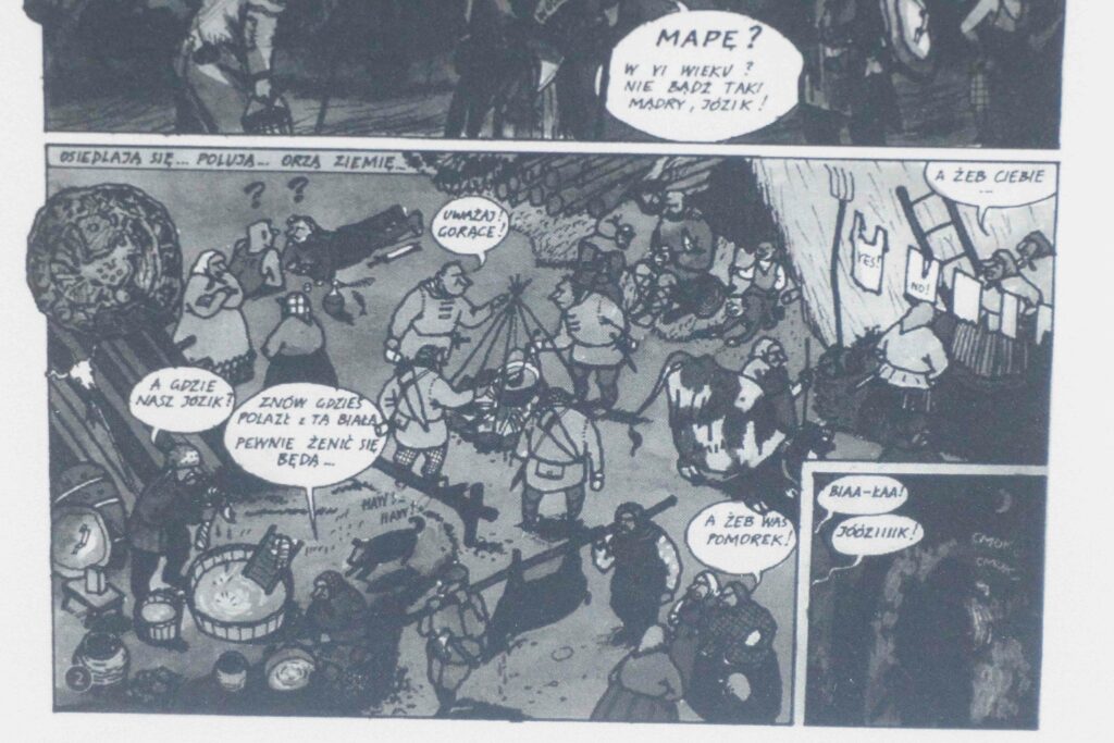 Komiks w PDF na czytniku Kindle Colorsoft SE przed konwersją - jest czarno biały