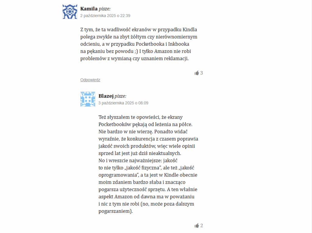 Opinie użytkowników na temat nowego czytnika Kindle Sricbe Colorsoft na portalu świat czytników