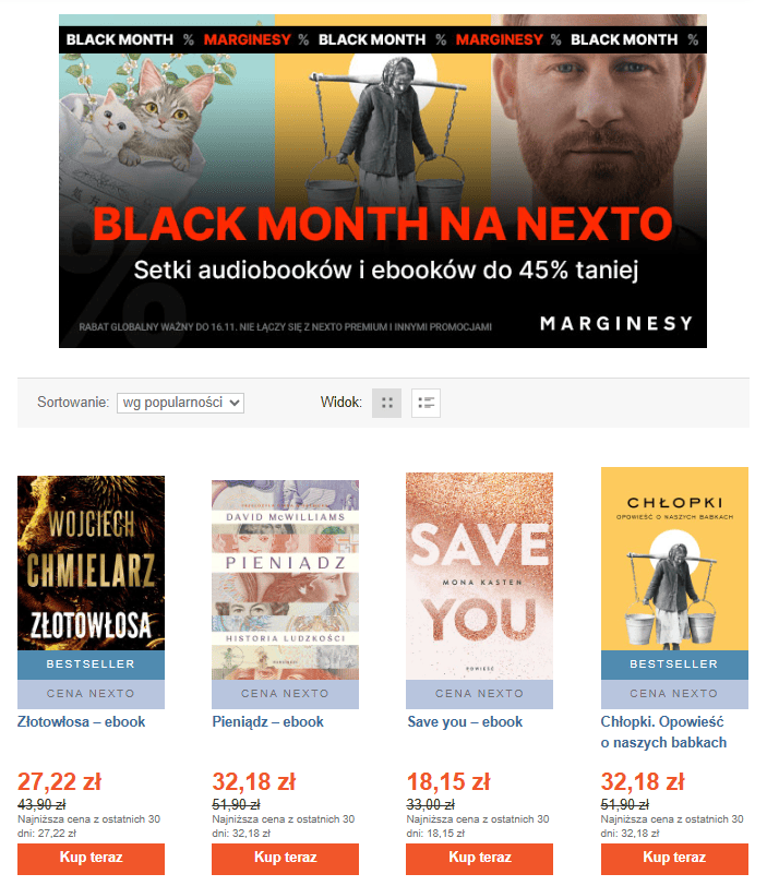 Promocje Black Friday książki