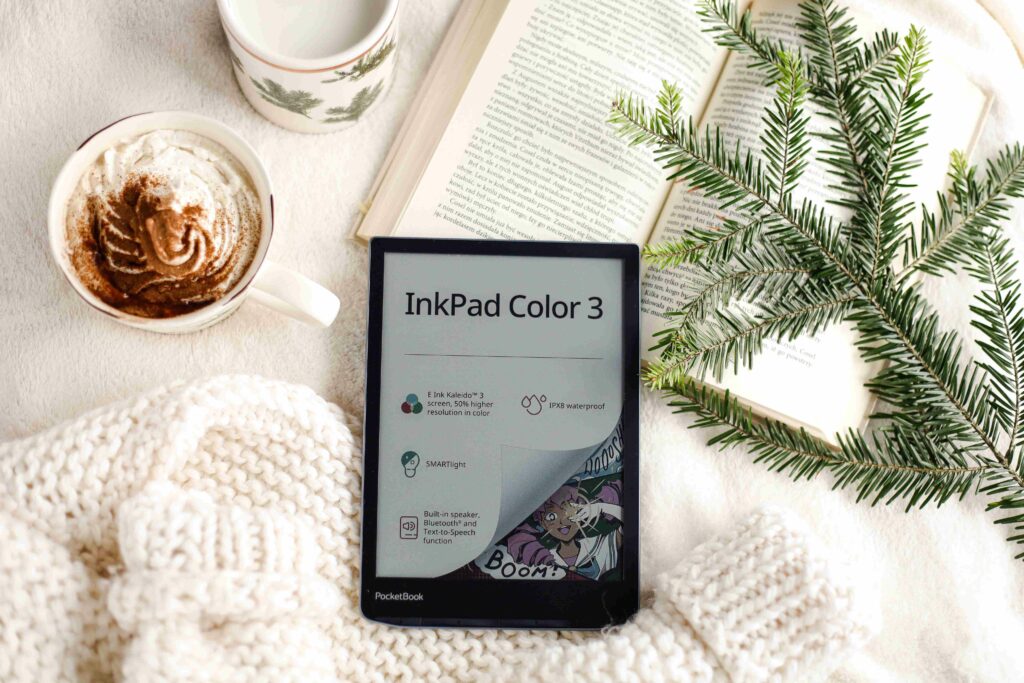 Kolorowy czytnik ebook na święta