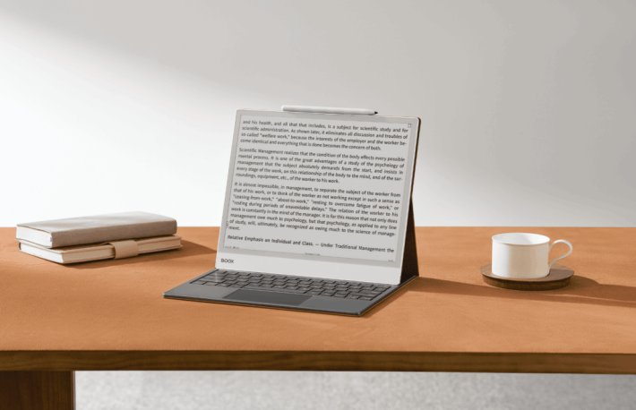 Opcja dzielonego ekranu w e-notatniku BOOX 