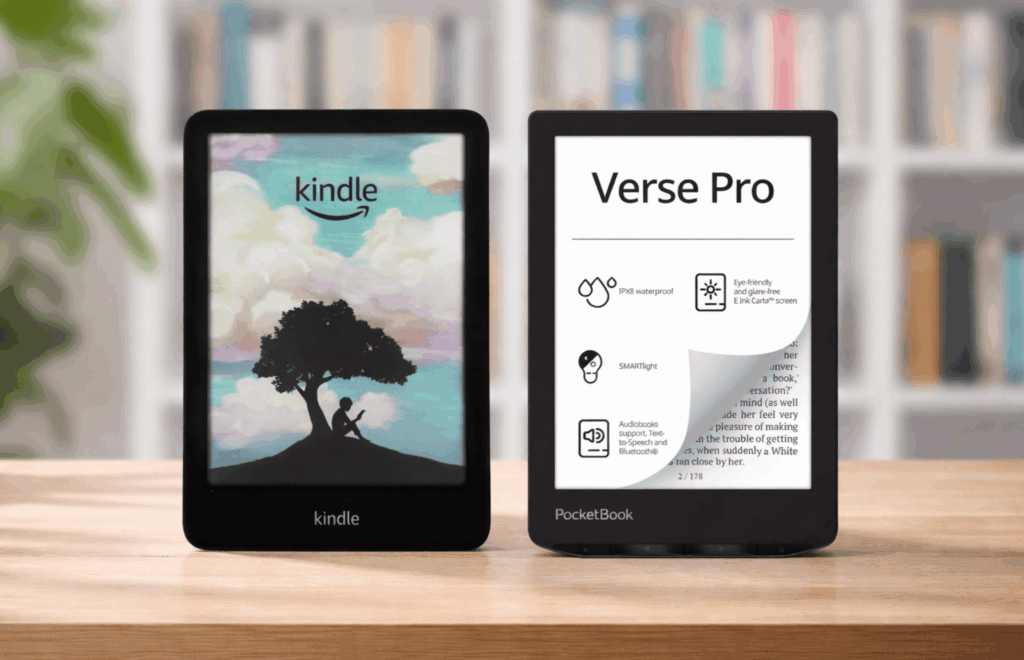 Czytnik Kindle vs PocketBook