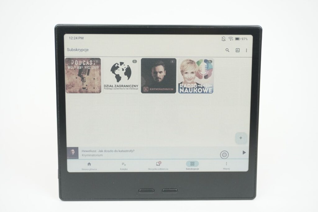 Podcast na czytniku Onyx Boox