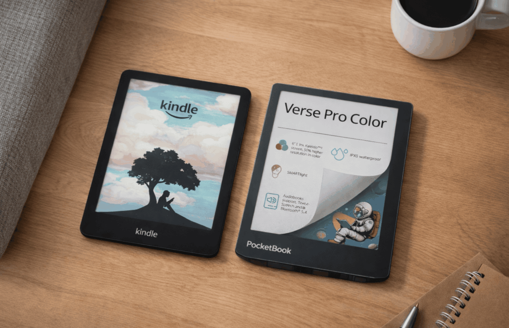 Kolorowe czytniki 6 cali