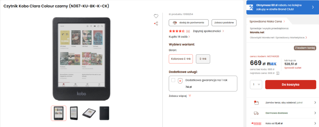 Czytnik e-book Kobo