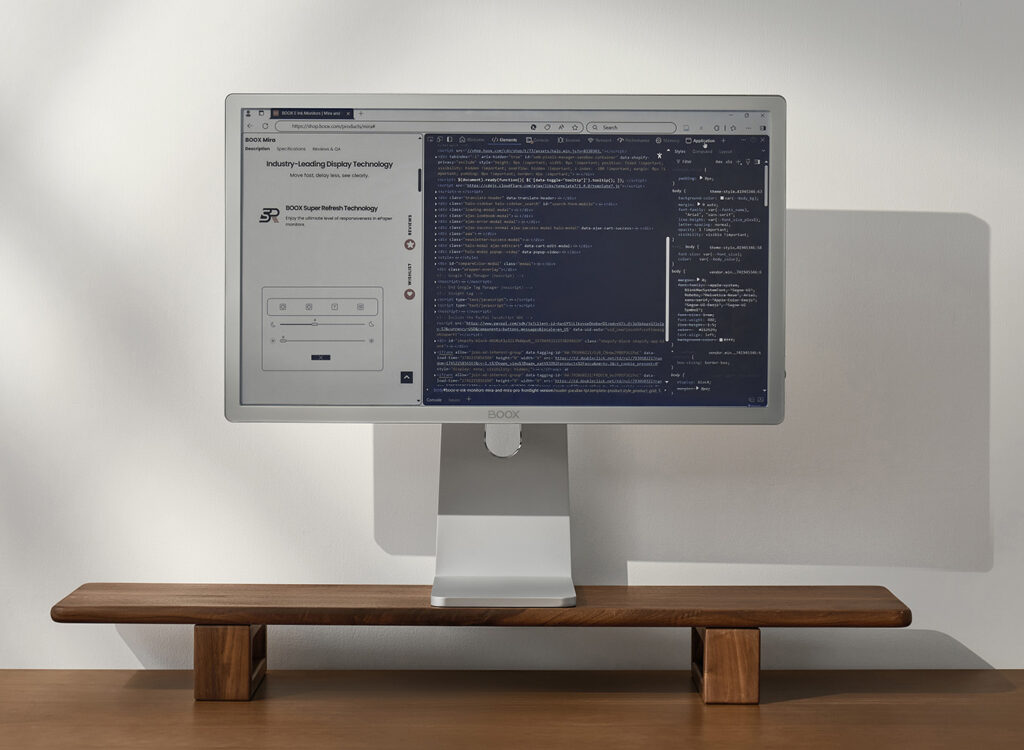 Onyx Boox Mira monitor E ink