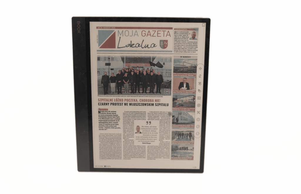 Gazeta na czytniku