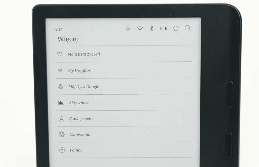 Kobo Libra Colour opcje wysyłania książek