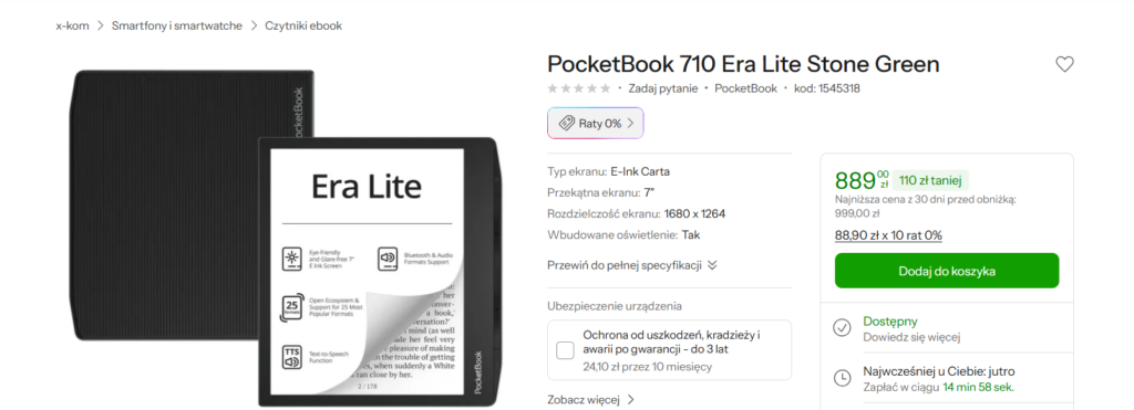 X-kom czytnik e-book PocketBook